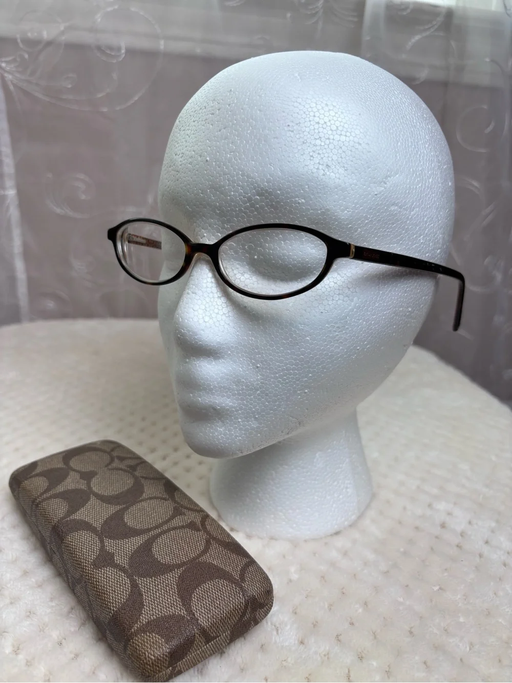 Coach Melissa (516) Tortoise Oval Eyeglasses w/Rx Lenses, Coach Case Included